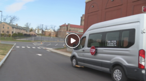 Thumbnail from video of Van Pool transportation bus